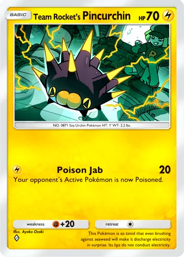 Team Rocket's Pincurchin