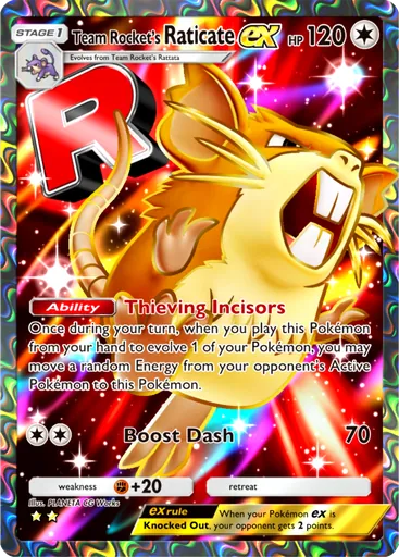Team Rocket's Raticate ex
