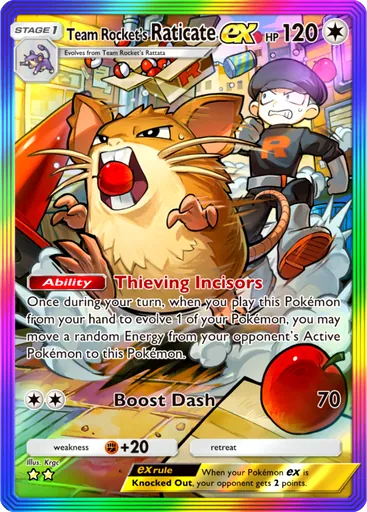 Team Rocket's Raticate ex