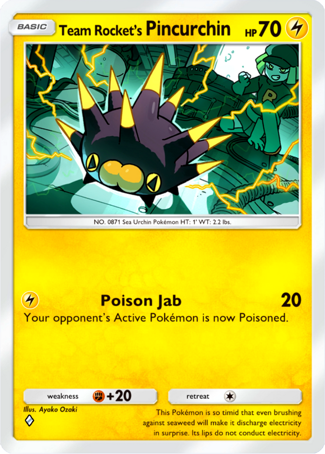 Team Rocket's Pincurchin
