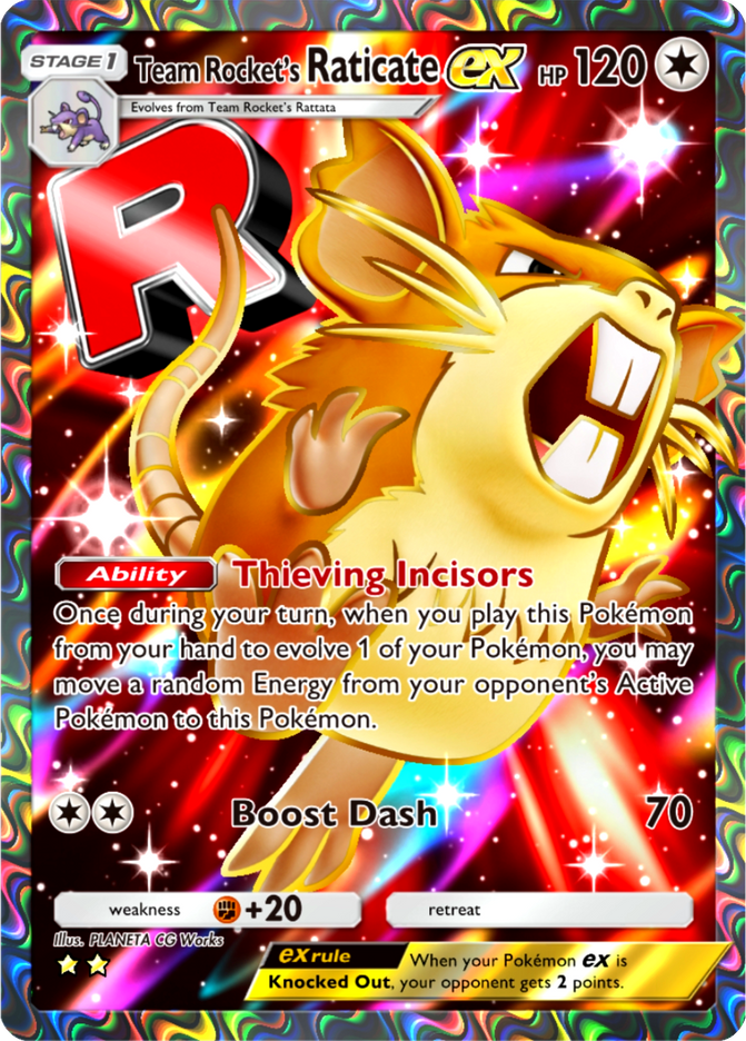 Team Rocket's Raticate ex